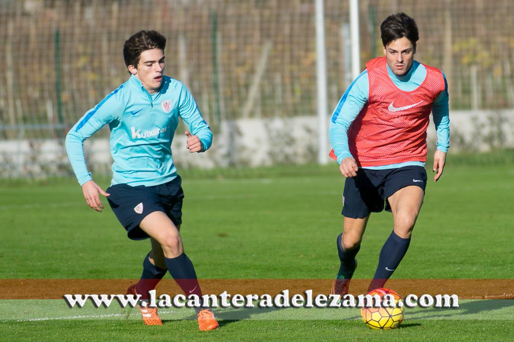 Markel Etxeberria y Córdoba durante un entrenamiento | Foto: Unai Zabaleta