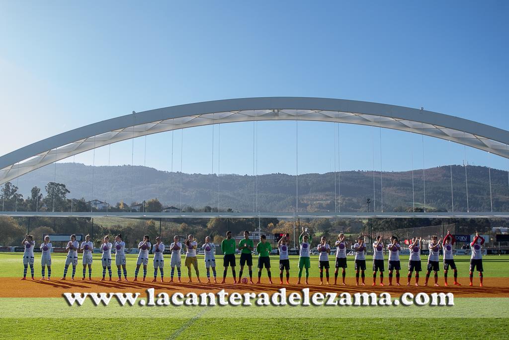 El Athletic en el partido ante la Real disputado en Lezama | Foto: Unai Zabaleta