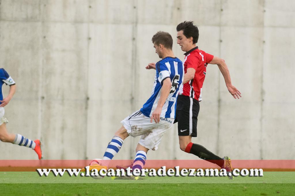 Larrayoz durante el encuentro | Foto: Unai Zabaleta