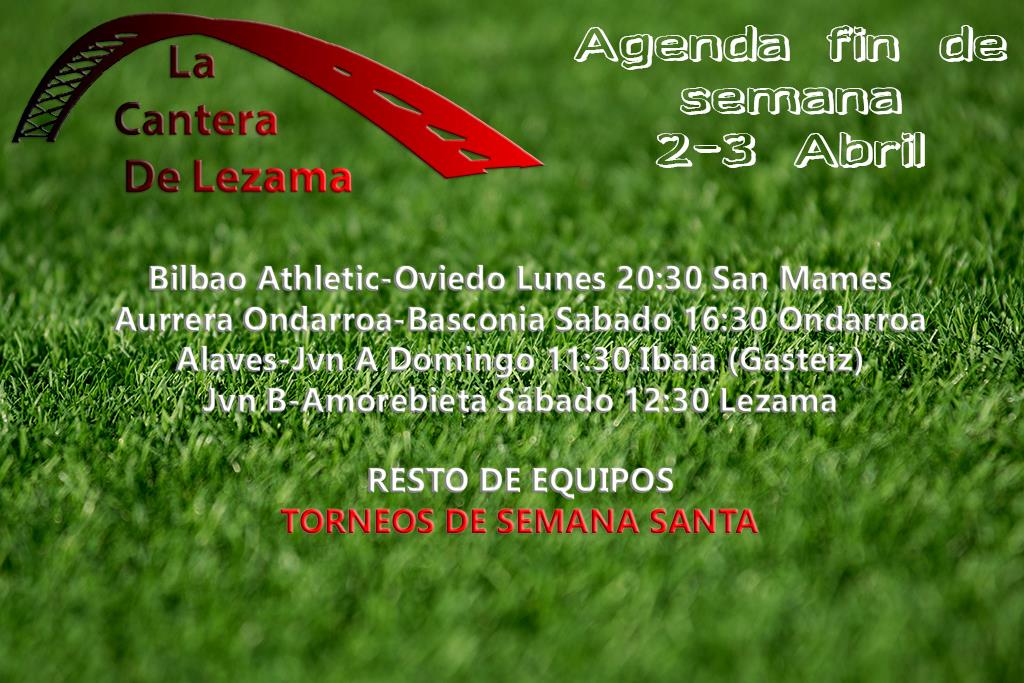 aGENDA 2-3 ABRIL