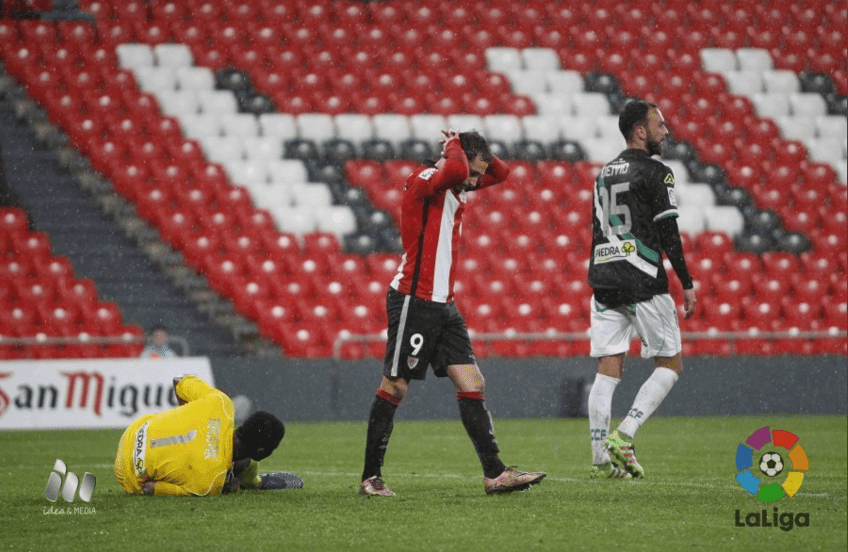 Santamaría se lamenta tras una ocasión | Foto: laliga.es