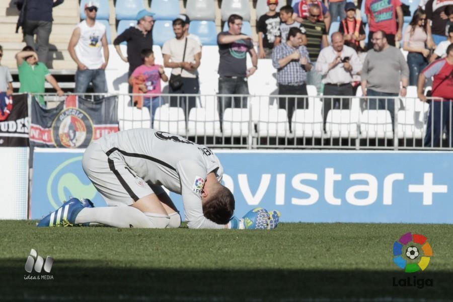 Álex Remiro tras el pitido final del partido | Foto: laliga.es