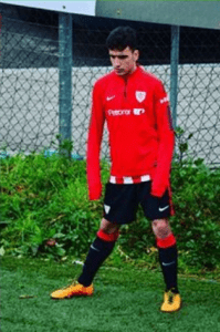 Guillermo Amelivia con el Athletic