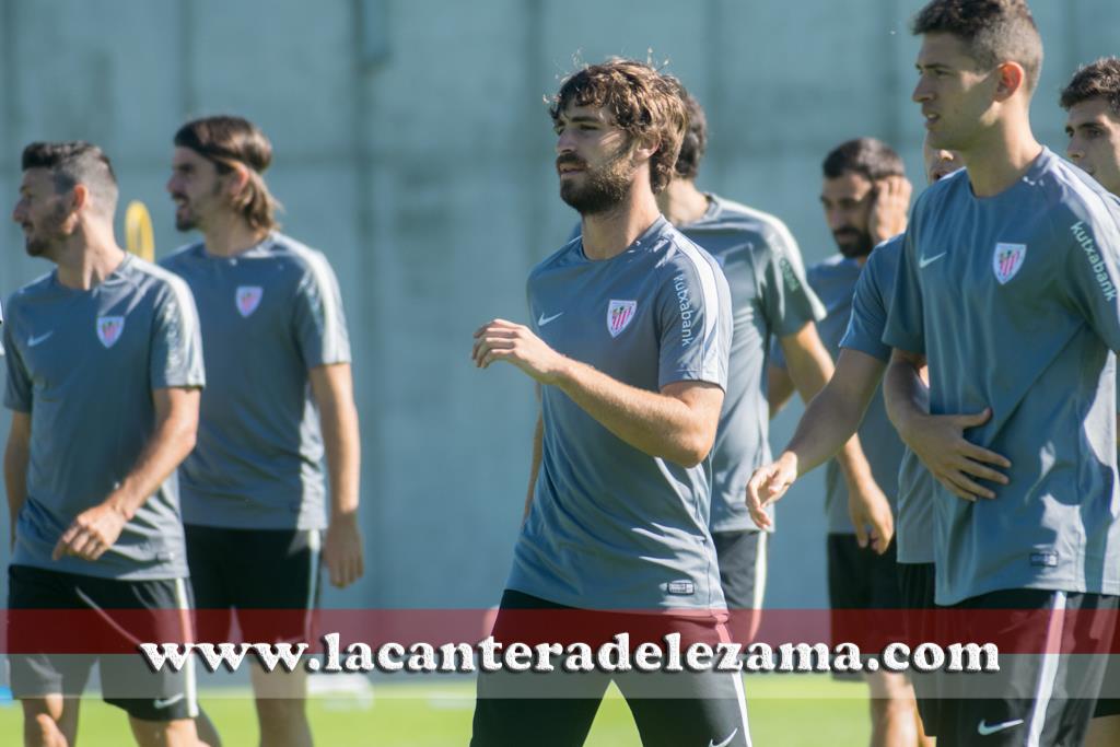 Yeray en un entrenamiento con Saborit | Foto: Unai Zabaleta