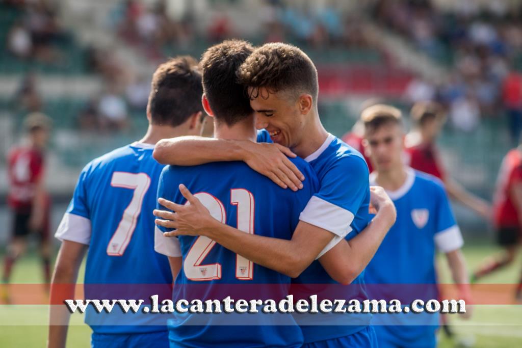 Celebración de un gol esta temporada | Foto: Unai Zabaleta