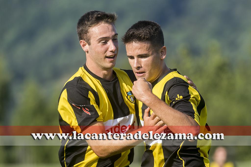 Los goleadores Gandiaga y Gorka Garai | Foto: Unai Zabaleta