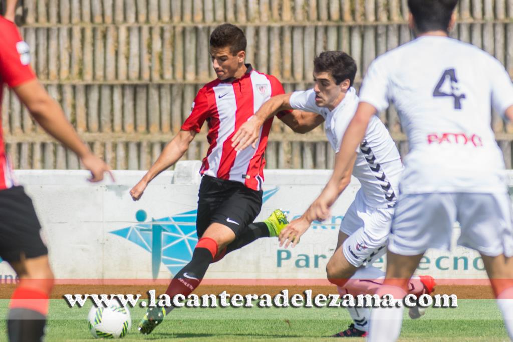 Guruzeta autor del gol del Bilbao Athletic | Foto: Unai Zabaleta