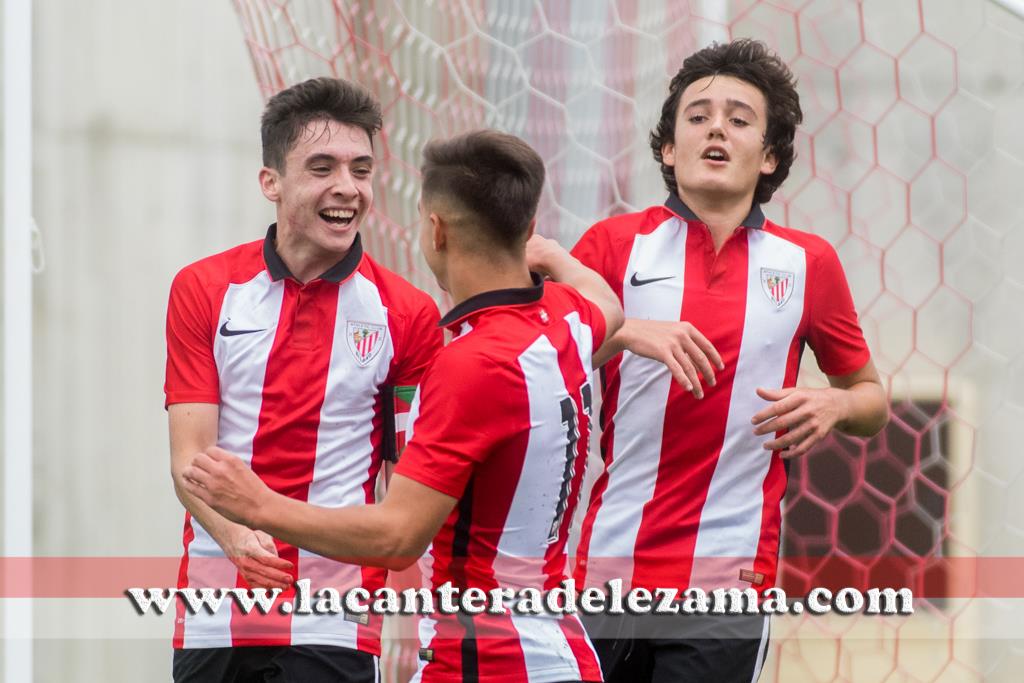 El Athletic Juvenil DH celebra un gol | Foto: Unai Zabaleta