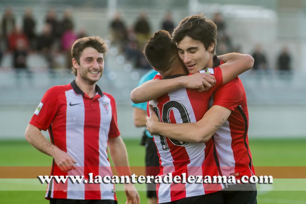 Celebración del 2-0 de Bengoa | Foto: Unai Zabaleta