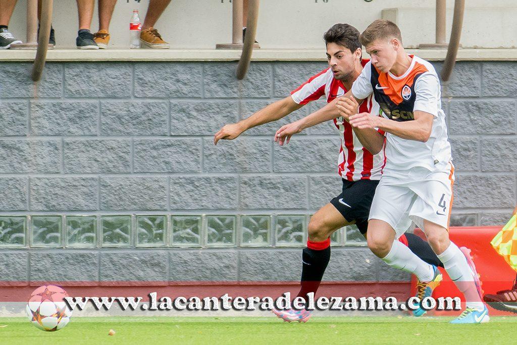 Temporada 2014/15 en la UEFA Youth League ante el Shakhtar | Foto: Unai Zabaleta