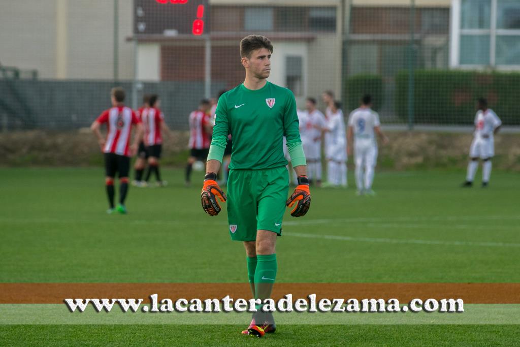 Unai Simon en el ultimo partido en Lezama | Foto: Unai Zabaleta