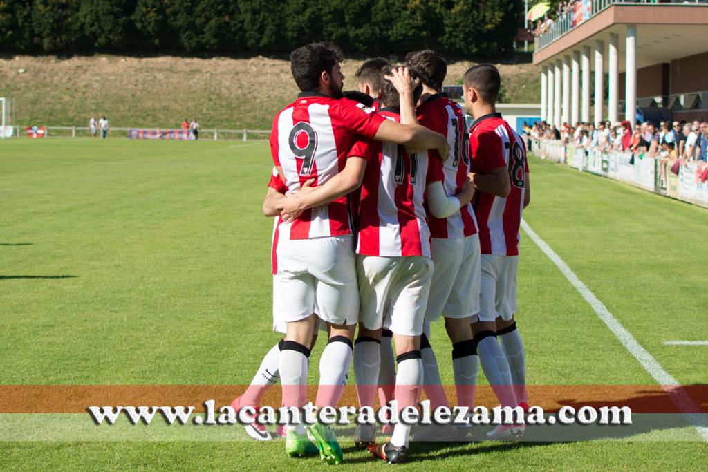 Victoria del Bilbao Athletic la pasada temporada en Sarriena | Foto: Unai Zabaleta