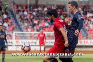 Villalibre con el Numancia | Foto: Unai Zabaleta