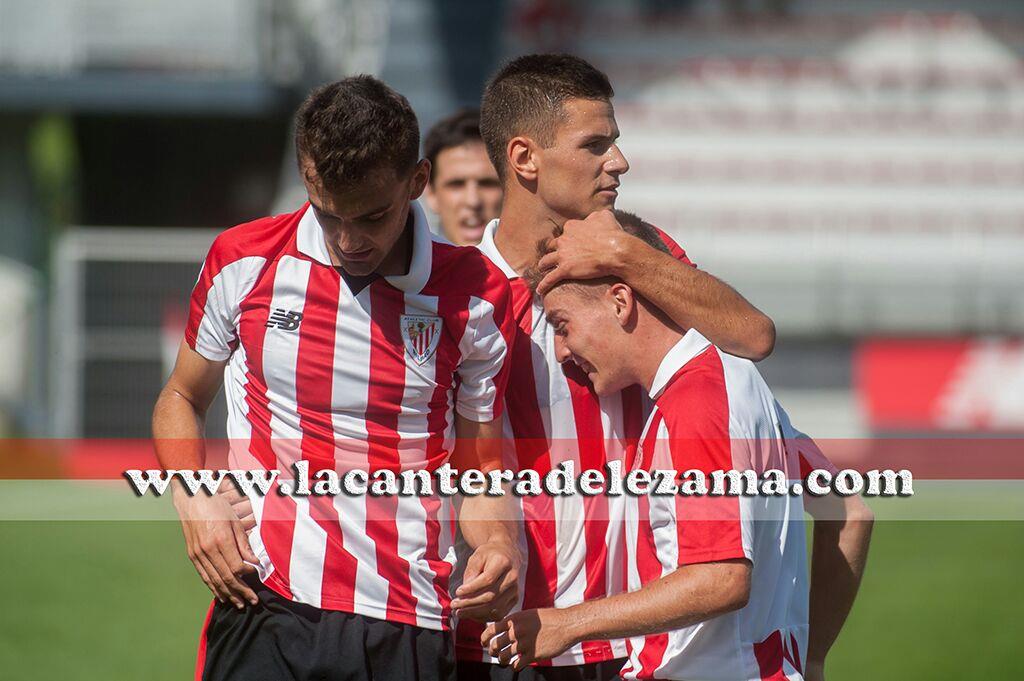 Celebración de un gol esta temporada | Foto: Unai Zabaleta